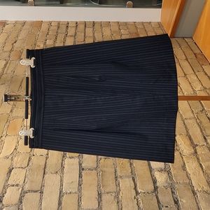 Club Monaco pin-striped skirt, size 4 (S), black